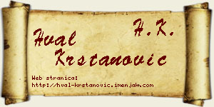 Hval Krstanović vizit kartica